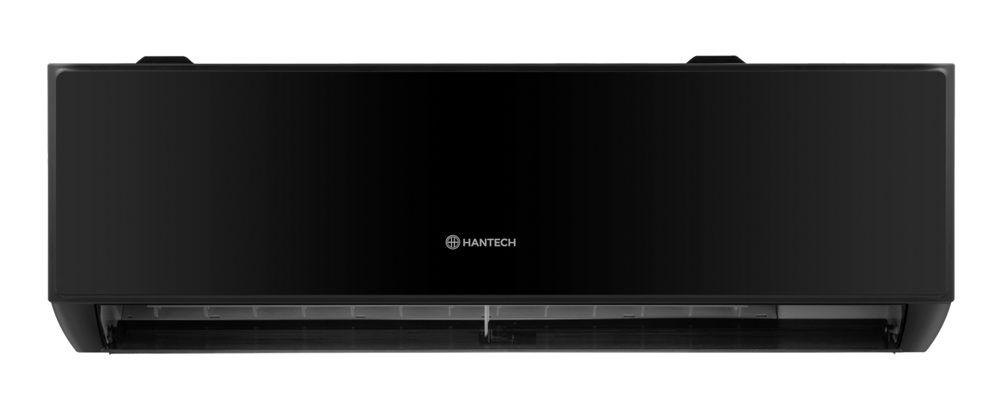 HANTECH 12000 BTU 3,4 kW Split Klimaanlage WLAN R32 Mod. H-PRO 3m Leitung + Halter Schwarz