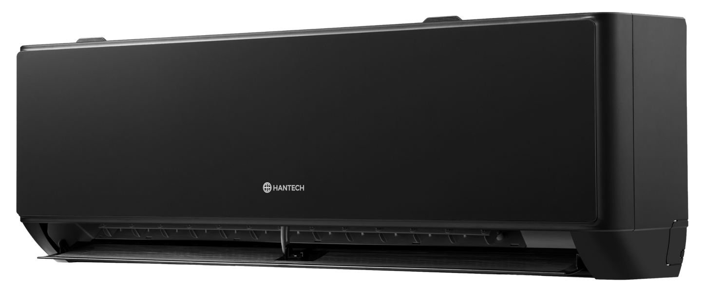 HANTECH 12000 BTU 3,4 kW Split Klimaanlage WLAN R32 Mod. H-PRO 3m Leitung + Halter Schwarz