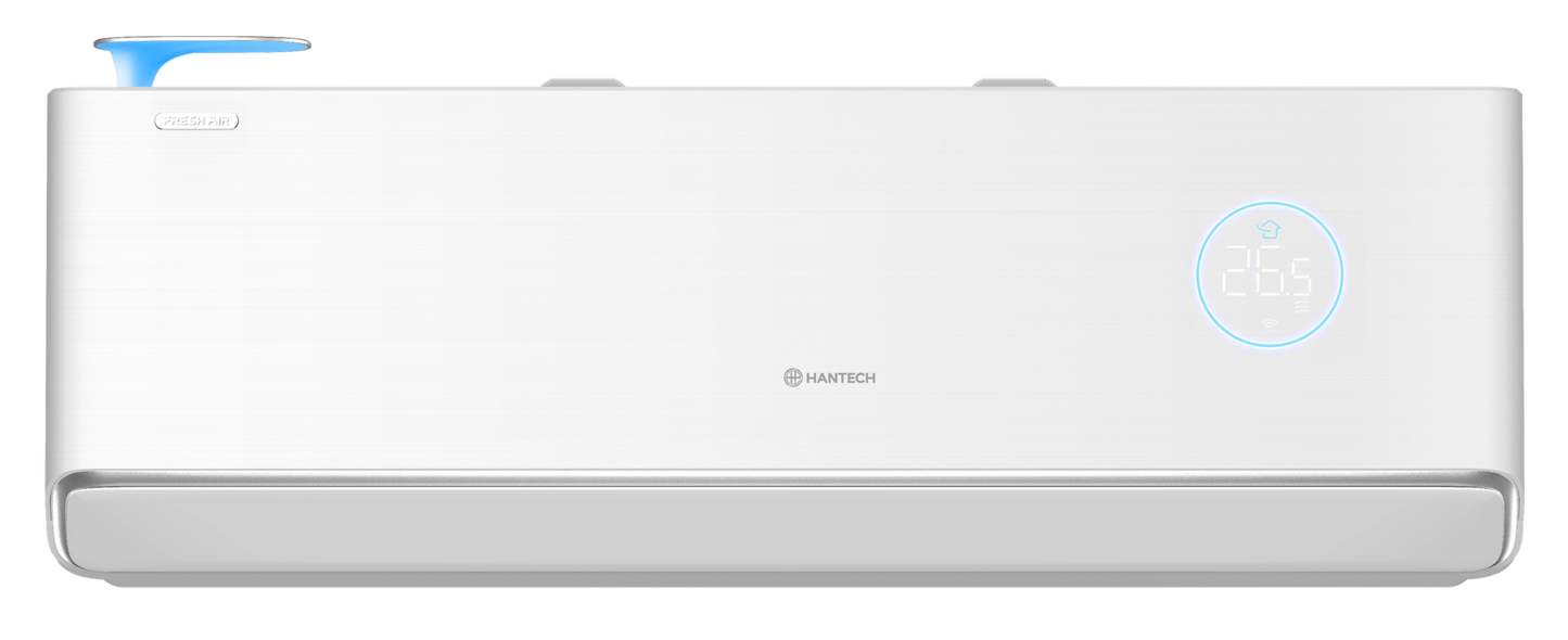 HANTECH 12000 BTU 3,6 kW Split Klimaanlage mit Frischluftzufuhr, WiFi und 3 m Leitung + Halterung