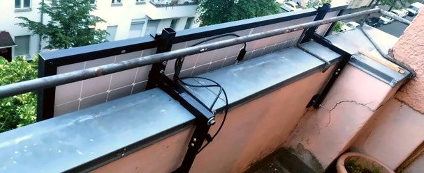 Betonbalkonhalterung Typ 1 – Für Brüstungen mit 100–150 mm Tiefe