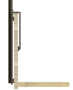 Betonbalkonhalterung Typ 1 – Für Brüstungen mit 100–150 mm Tiefe