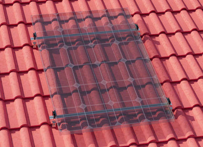Montageset – Schrägdach/Ziegeldach – für ein PV-Module (hochkant)