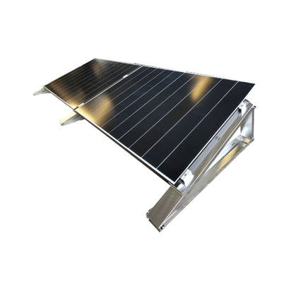 Flachdach-Aufständerung – „Flat-Flex“-Set – für 2 x PV-Module 35° (nebeneinander)