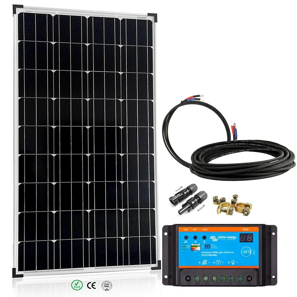 150 Watt Solaranlage Basic-Starter 150W / 12V - Solarmodul Solarladeregler